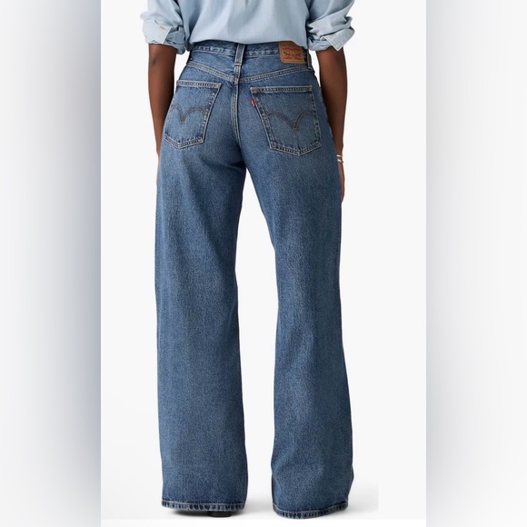 Levi’s Women’s 94 Baggy Wide Leg Jeans 28 - Picture 5 of 6